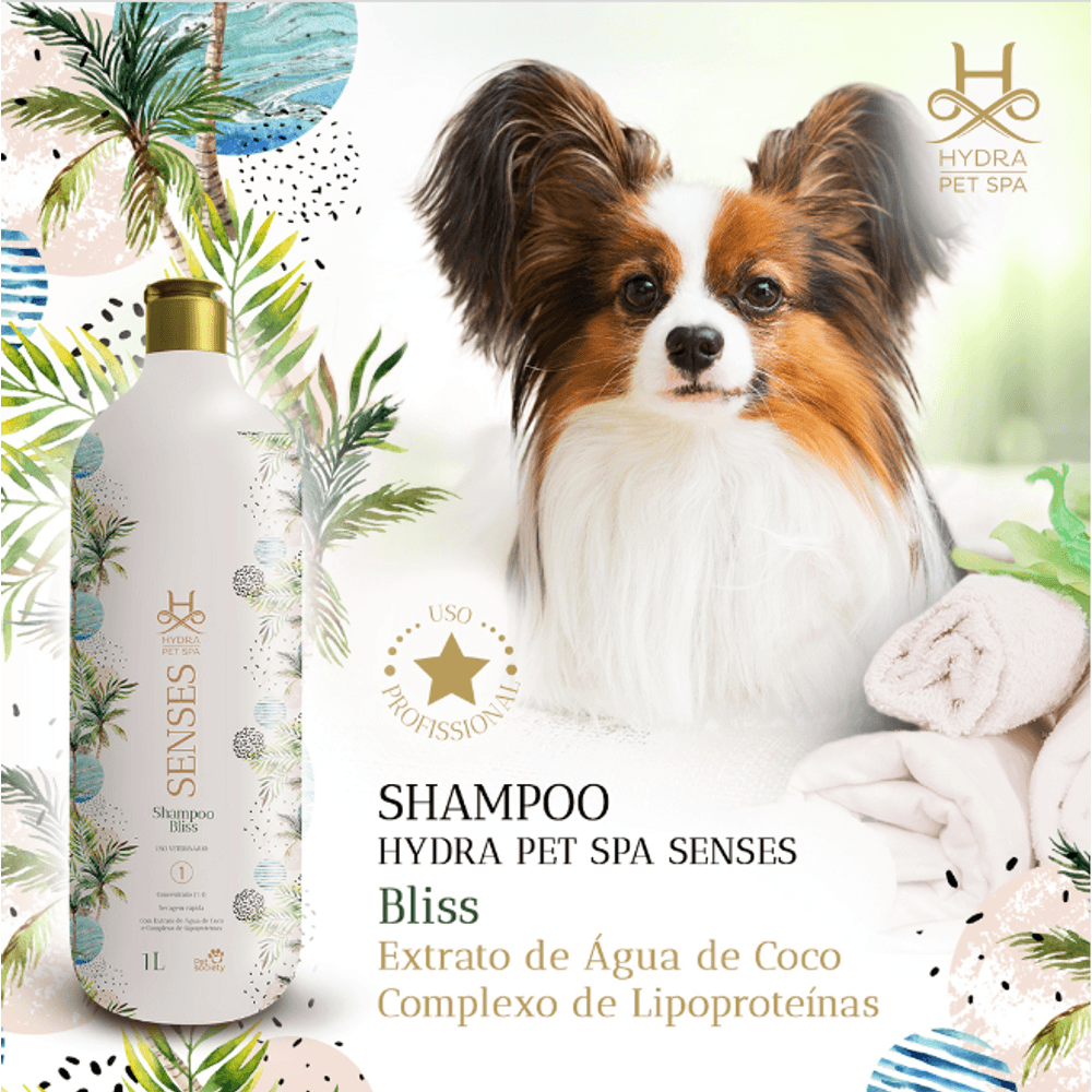 Hydra Pet Spa Senses Shampoo Bliss 1L MBS Pro Grooming